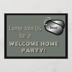 Convites Costume militar da celebração da casa da boa vin