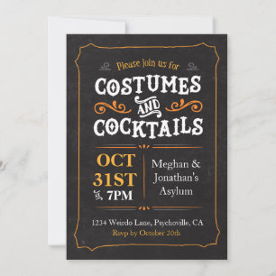 Convites Costumes e Cocktails