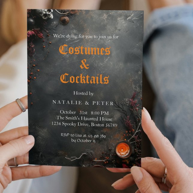 Convites Costumes e Cocktails I Velas Cinzas (Criador carregado)