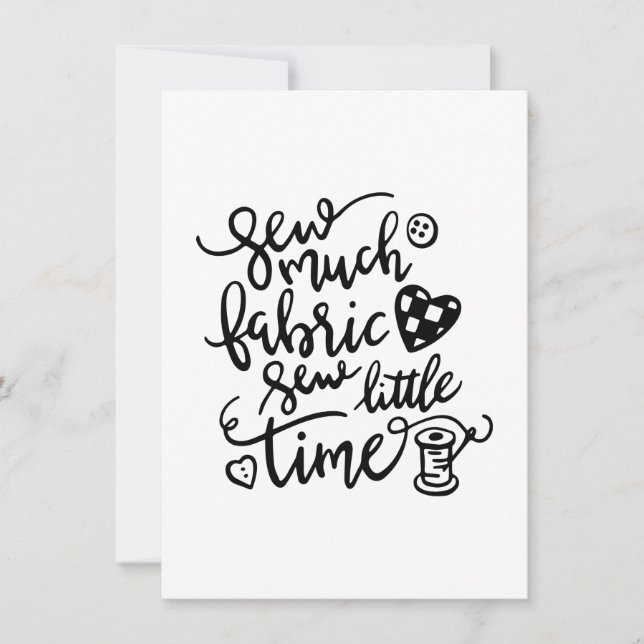 Convites costura | Pouco Tecido Pouco Tempo (Frente)