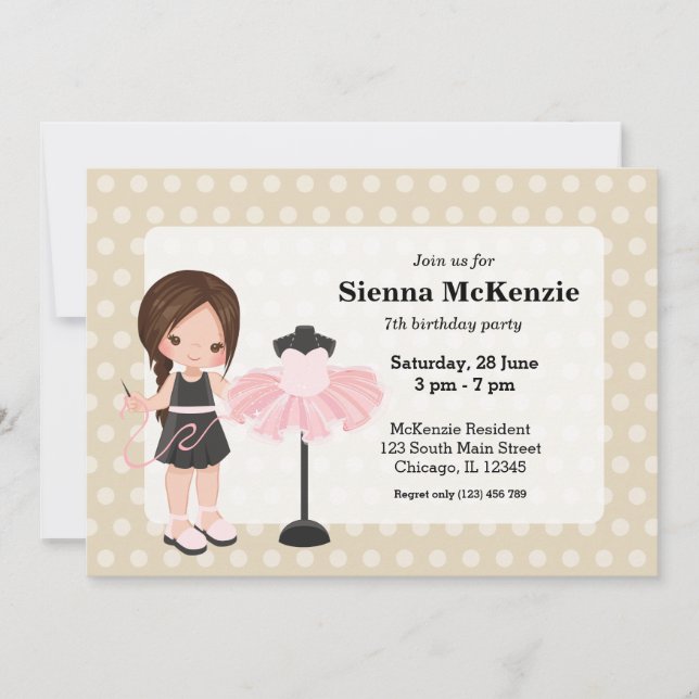 Convites Costureira (Frente)