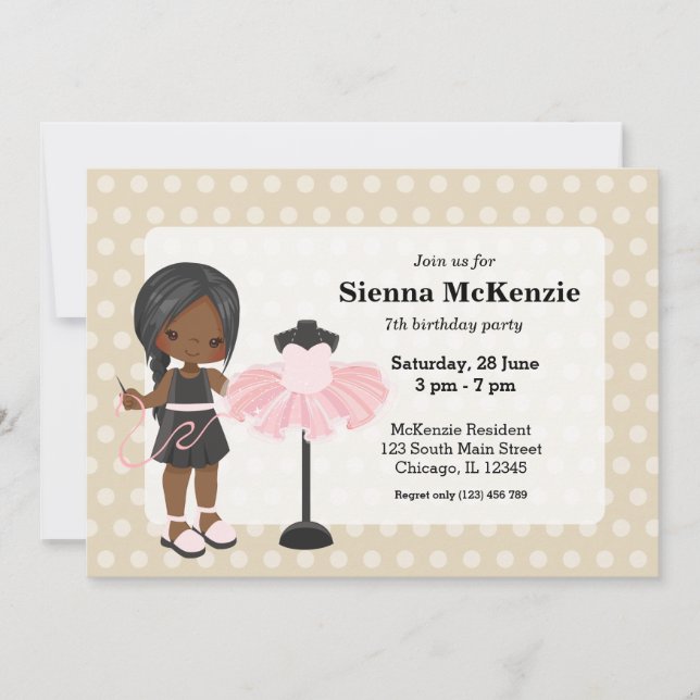 Convites Costureira (Frente)