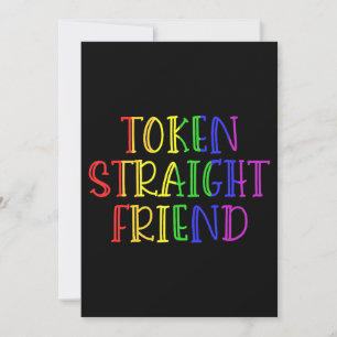 Convites Cota LGBT Engraçado do Amigo do Hetero Token para 