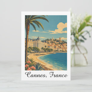 Convites Côte d'Azur Cannes França Vintage