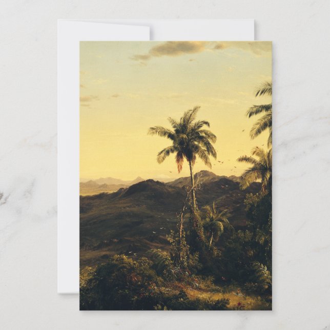 Convites Cotopaxi das montanhas Andes por Frederic Edwin Ch (Frente)