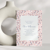 Cottagecore Boho Blush Chá de panela de margarida 