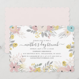 Convites Country Flowers Dia de as mães Brunch