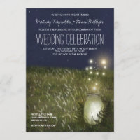 Country Mason Jar + Firefly Wedtions