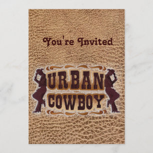 Convites Couro curvado do Oeste