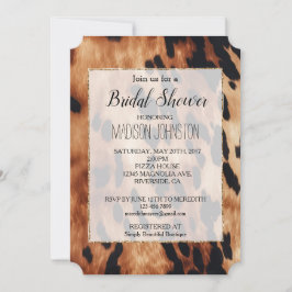 Convites Couro de Vaca Marrom Ocidental Preto Creme