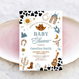 Convites Cowboy Baby Shower Invitation