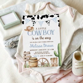 Convites Cowboy Baby Shower Invitation