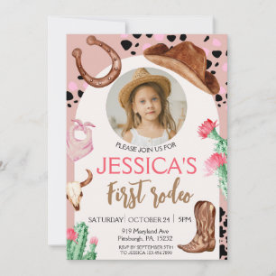 Convites Cowboy Birthday 1 rua Festa de aniversário Rodeo