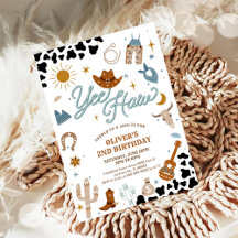 Cowboy Birthday Party Invitation