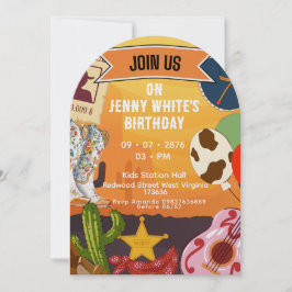 Convites Cowboy Cowgirl Themed 