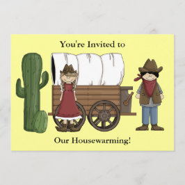 Convites Cowboy e Cowgirl Housearming - Oeste