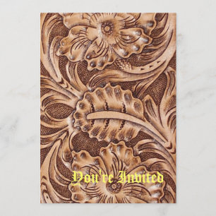 Convites cowboy estandardizado do país ocidental com ferram