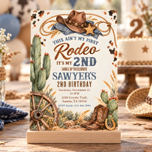 Convites Cowboy Este Não É o Meu Primeiro Rodeio 2º Anivers