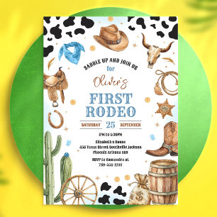 Convites Cowboy Primeiro Rodeio Oeste Selvagem 1º Aniversár