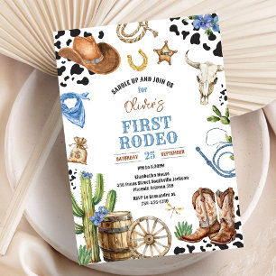 Convites Cowboy Primeiro Rodeio Oeste Selvagem 1º Aniversár