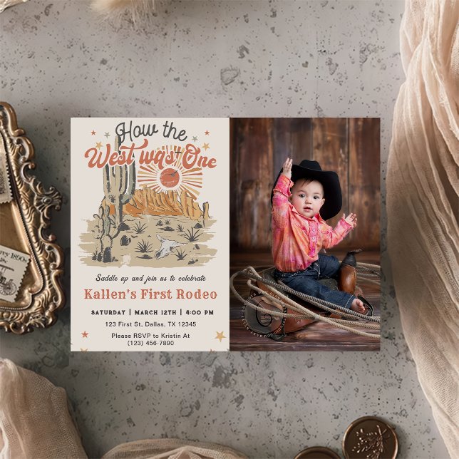 Convites Cowboy Rodeo 1rua Como O Ocidente Era Uma Foto (Criador carregado)