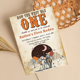 Convites Cowboy Rodeo primeiro aniversario Como O Ocidente 