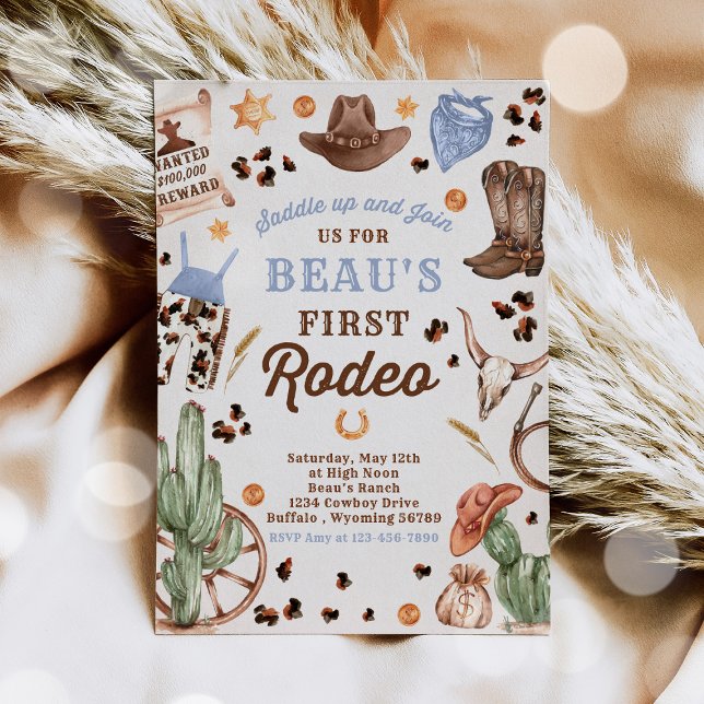 Convites Cowboy Wild West 1rua Rancho Rodeo Festa de aniver (Criador carregado)