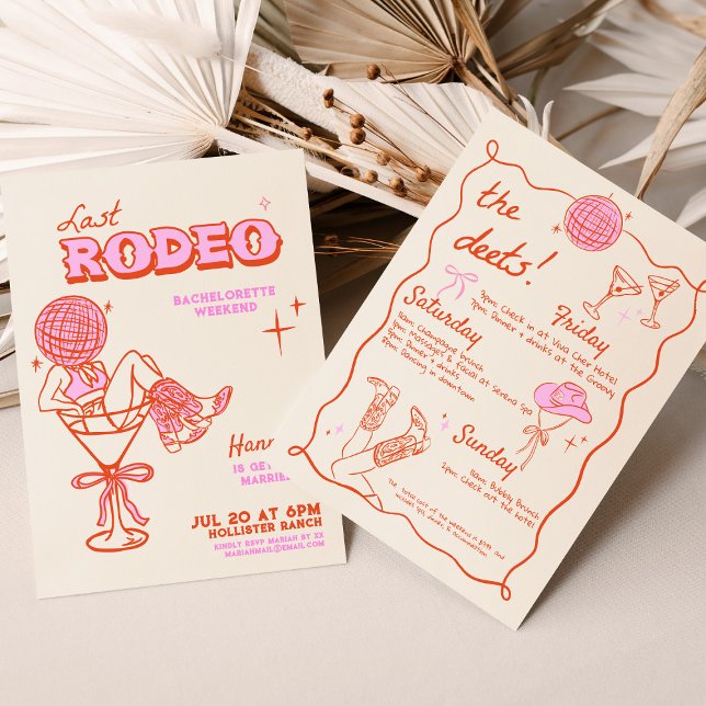 Convites Cowgirl Bachelorette Western Beach Party (Cowgirl Bachelorette Western Beach Party Invitation)