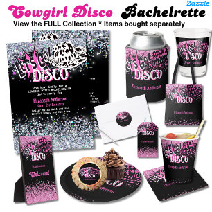 Convites Cowgirl Disco Bachelorette deixa a última rodeia