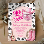 Convites Cowgirl Western Cowgirl aniversário de 30 anos<br><div class="desc">Boot Western Invitation. Aniversário Russo 30 Ocidental da Cowgirl. Saddle,  botas,  aniversário de chic,  aniversário de vaquinha russa. 30 da Rússia Ocidental,  40º Aniversário da Cowgirl. 21rua,  30,  40º,  50º aniversário. Aniversário de campo.</div>