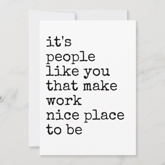 Convites Coworker Appreciation Minimalist Thank You (Frente)