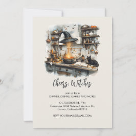 Convites Cozinha da Bruxa Mágica, Halloween