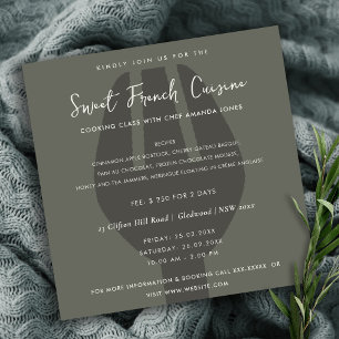 CONVITES COZINHAR DE MODELO DO FORK DA COLUNA PRETA