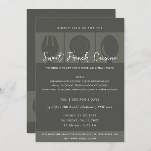 CONVITES COZINHAR DE MODELO DO FORK DA COLUNA PRETA