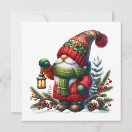 Convites Cozy Christmas Gnome Art – Festive Holiday