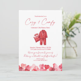 Convites Cozy & Comfy Galentine’s Pajama Party