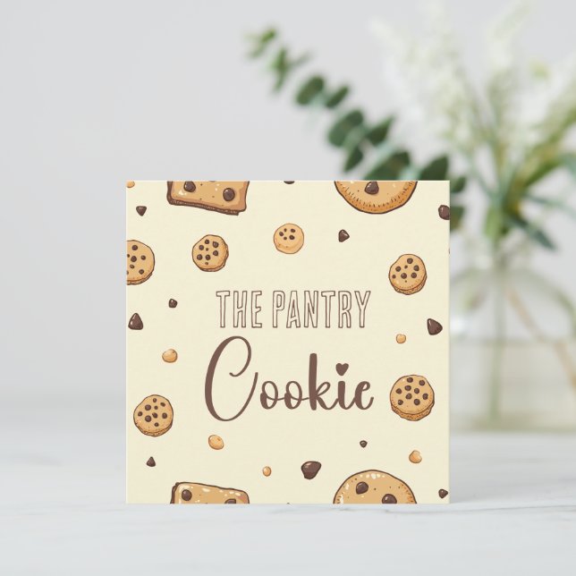 Convites Cozy Cookie Delights (Em pé/Frente)