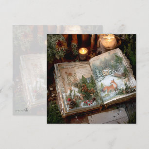 Convites Cozy Winter Deep Cottagecore Scrapbook