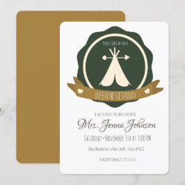 Convites Crachá de Tenda de Fim de Semana de Campanha de fe