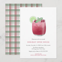 Convites Cranberry Cocktail Festivo Natal Bebidas Festas
