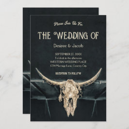 Convites Crânio da Cinza de Beige Russo Ocidental