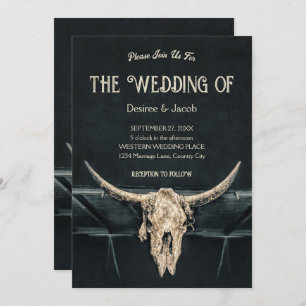 Convites Crânio da Cinza de Beige Russo Ocidental