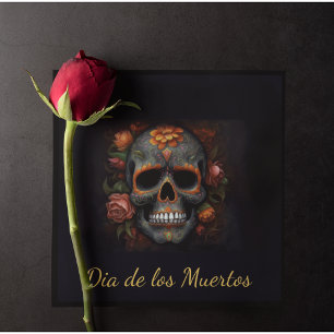 Convites Cranio de Açúcar Regal Bloom, personalizado