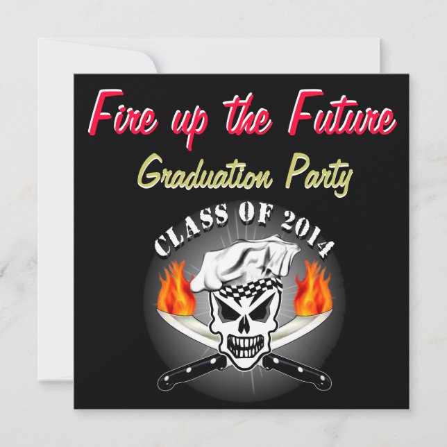 Convites Crânio de Chef 2 (Frente)