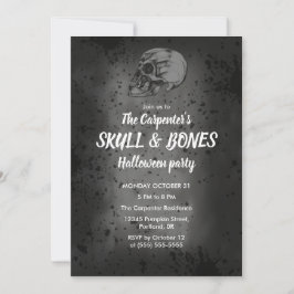 Convites Crânio de Halloween