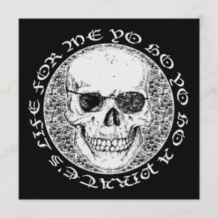 Convites crânio de pirata