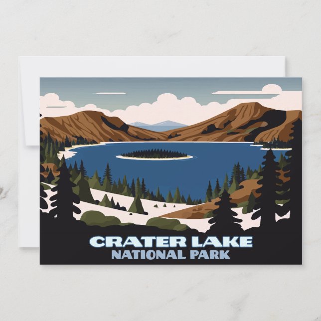 Convites Crater Lake National Park Oregon (Frente)