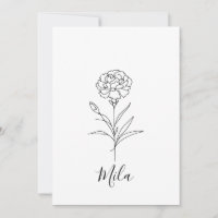 Cravo de Janeiro Personalizado Flor de Nascimento