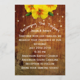 Convites Cravos-de-defunto na madeira