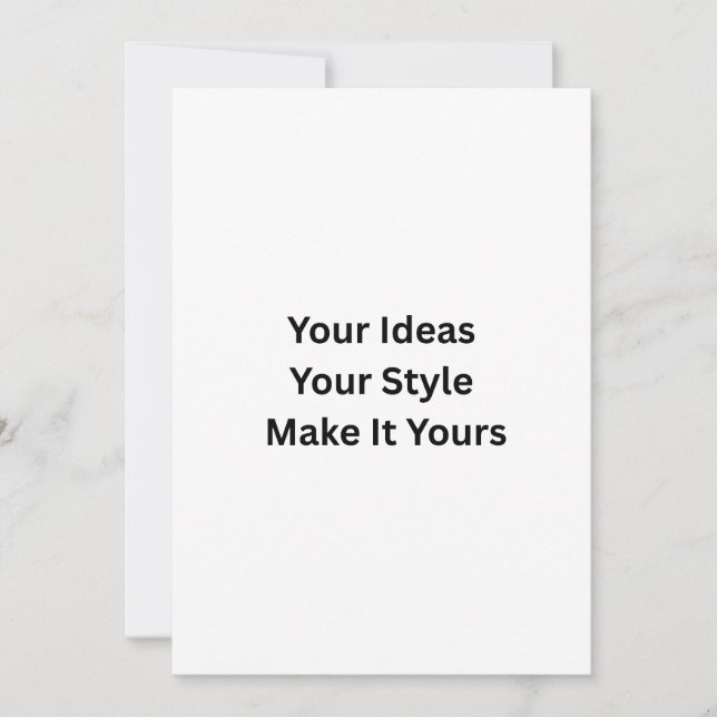 Convites Create Your Own 5" x 7" Invitation (Frente)